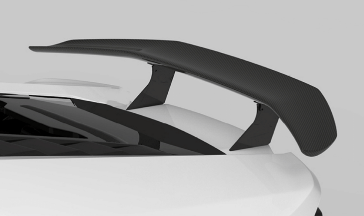 1016 Industries Lamborghini Huracan LP580 Renato V2 Rear Wing, Stands