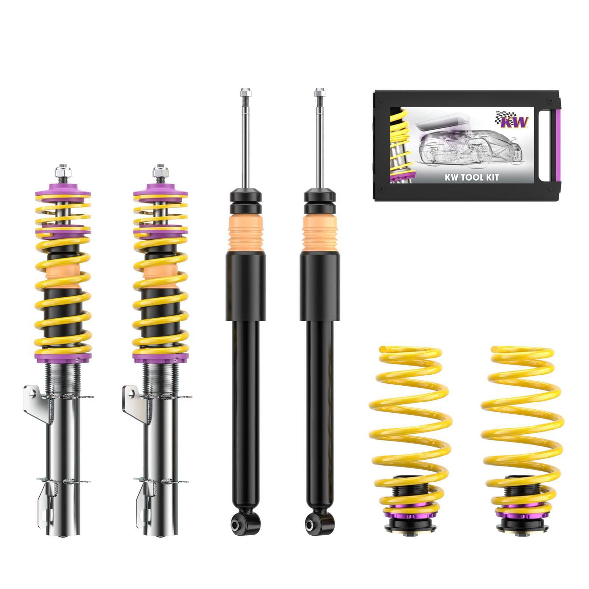 KW Coilover Kit V1 for 10/1997+ VW Golf Mk IV (1J1)