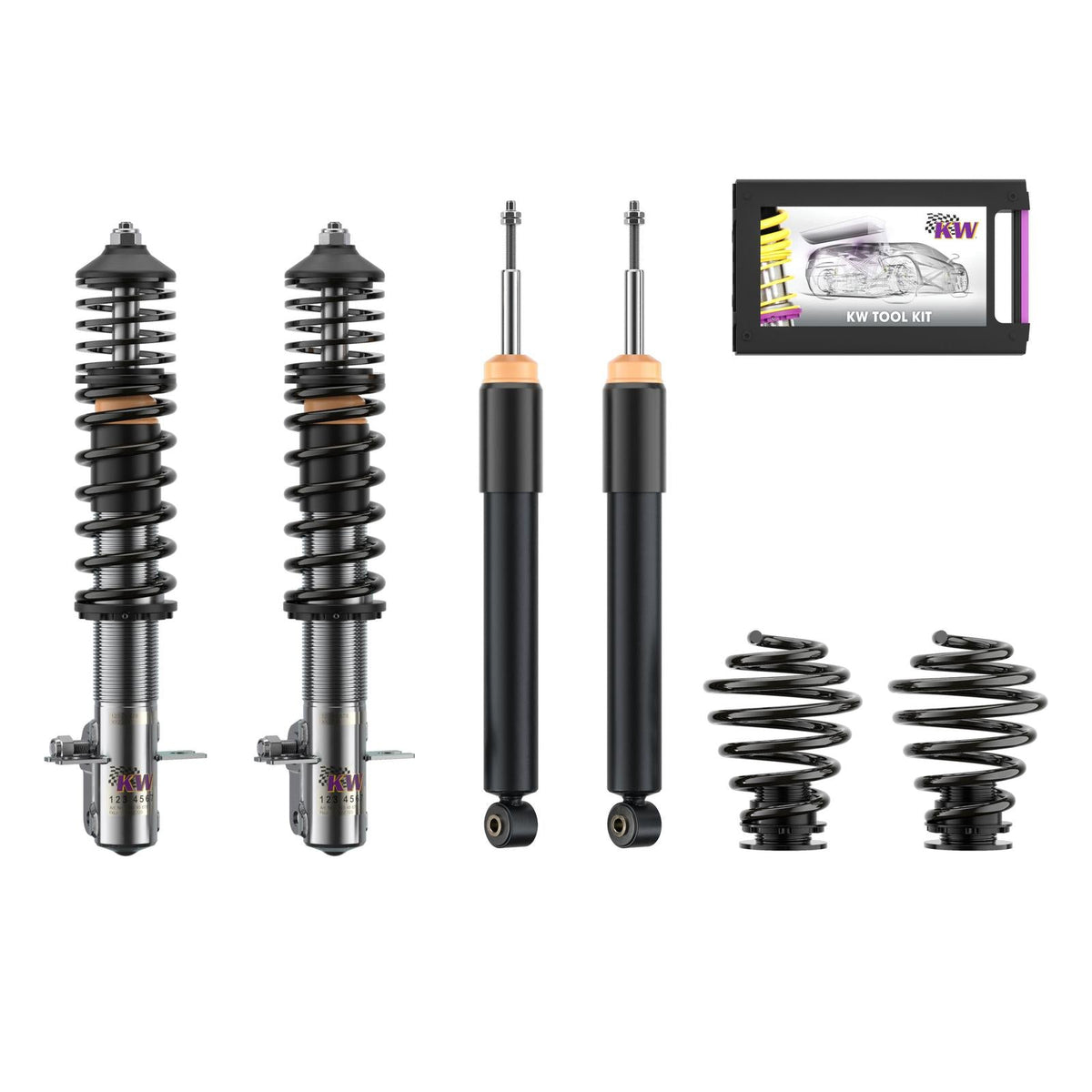 KW Coilover suspension V2 classic line for Volkswagen Golf II (19E_, 1G1) / Jetta II (19E_, 1G2, 165)