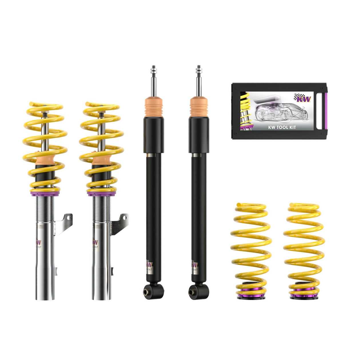 KW Coilover Kit V2 Comfort for 11/2013+ VW Golf VII (5G1, BQ1, BE1, BE2)