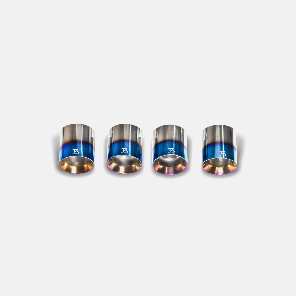 RYFT Blue Titanium Tips (Set Of 4) - Corvette Stringray (C8)
