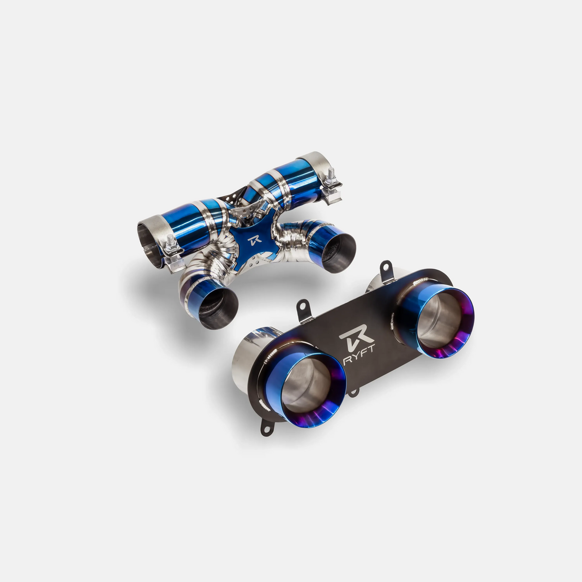 RYFT Blue Titanium Tips (Set Of 4) - Ferrari 458 Italia