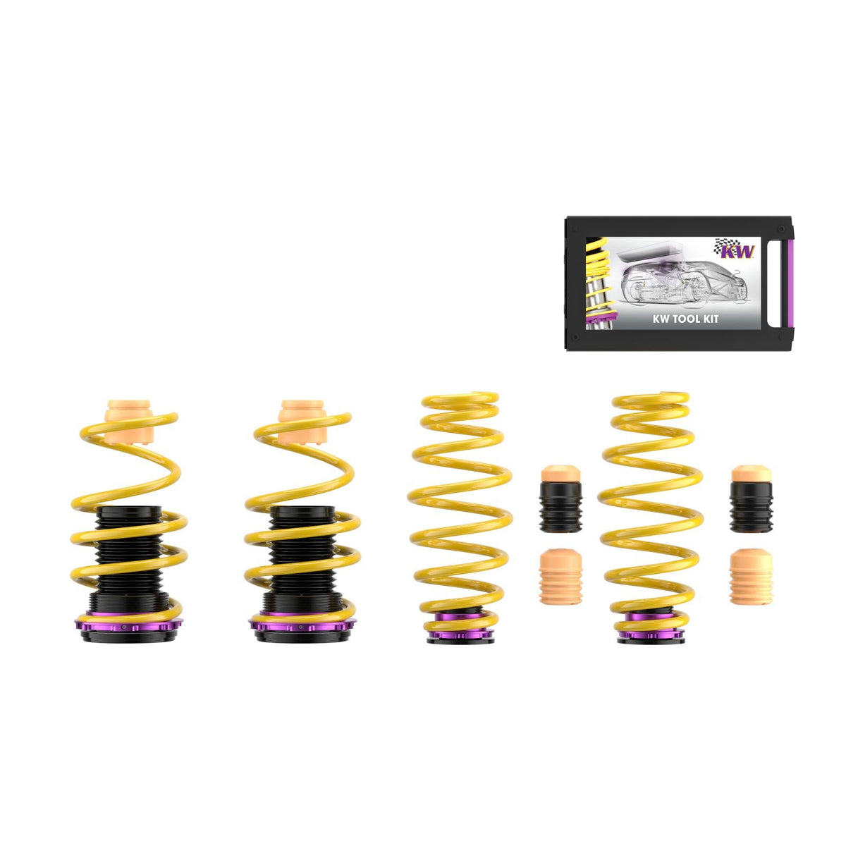 KW Height Adjustable Spring Kit for 10/2012+ VW Golf VII (5G1, BQ1, BE1, BE2)