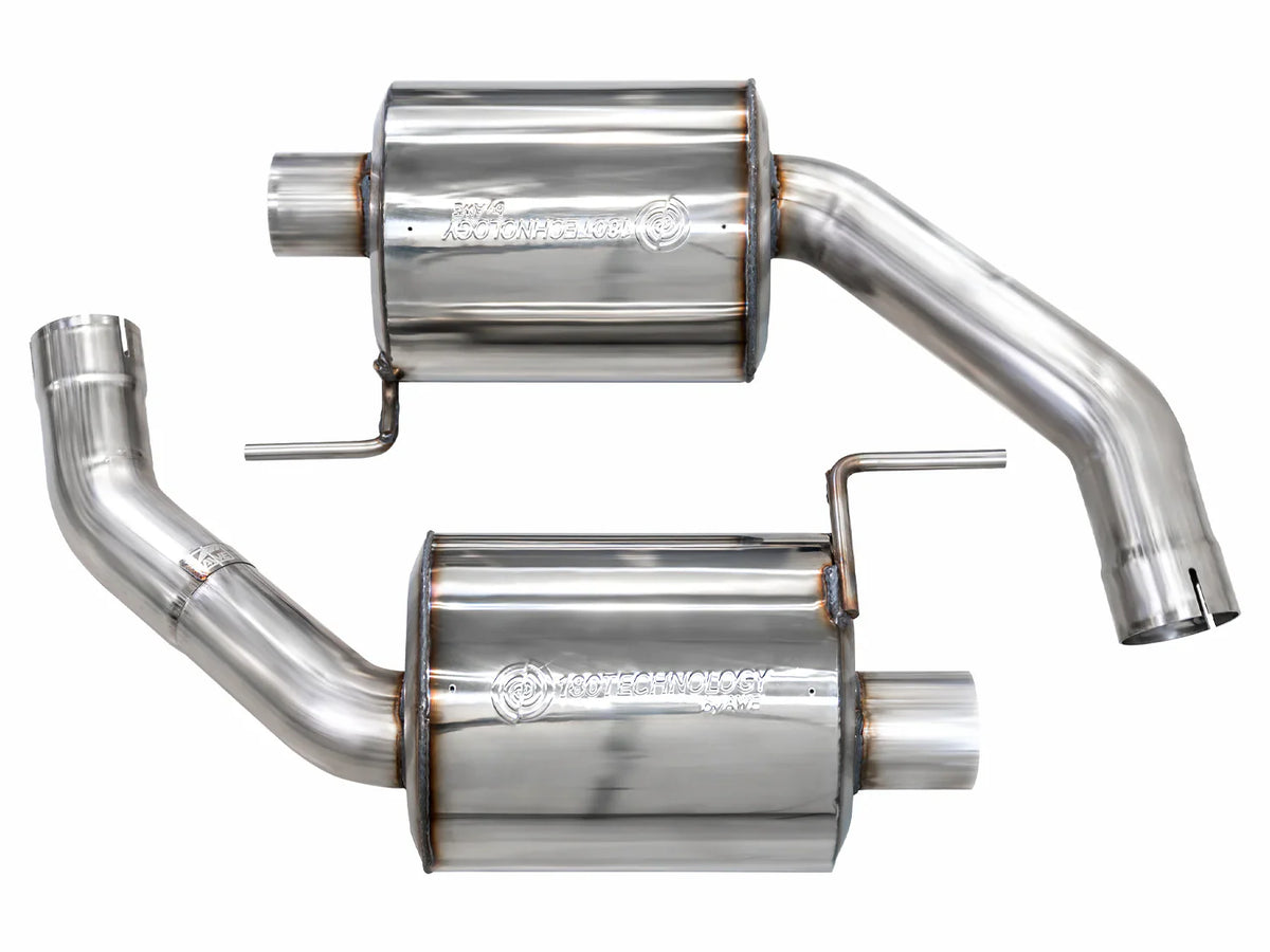 AWE Track Edition to Touring Edition Conversion Kit Dual Tips for Ford Mustang GT 2024-2024