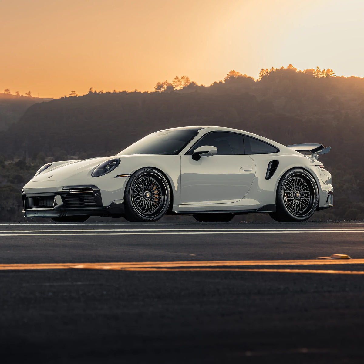 RYFT Carbon Fiber Side Skirts - Porsche 911 (992) Turbo S