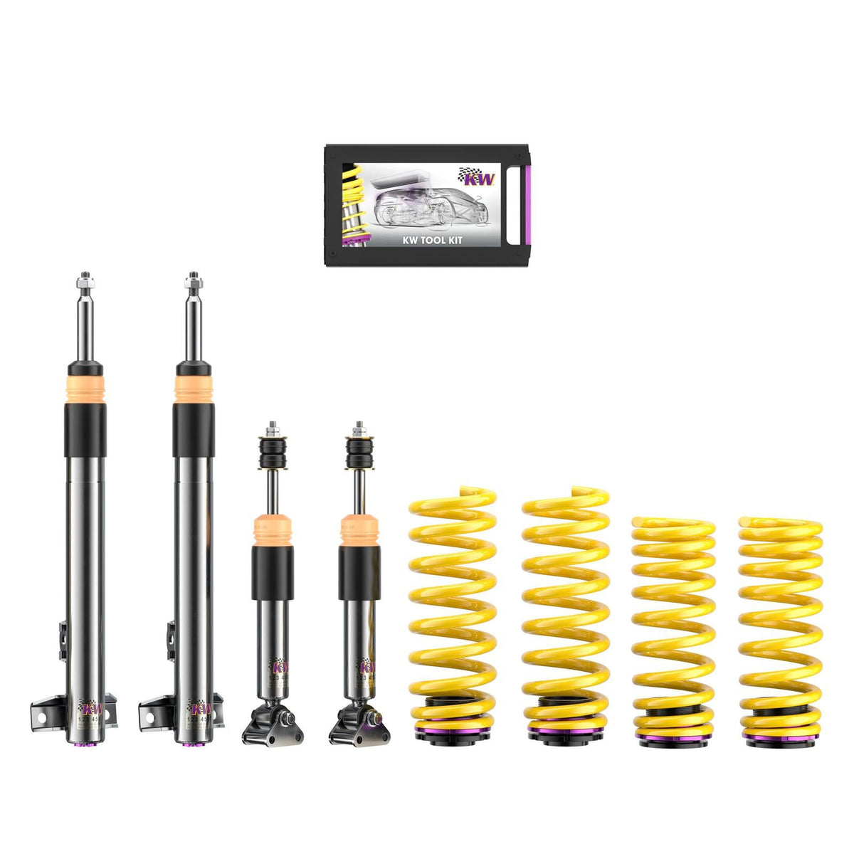 KW Coilover suspension V3 inox for Mercedes-Benz 124 T-Model (S124, 124T) / E-Class T-Model (S124) 124T