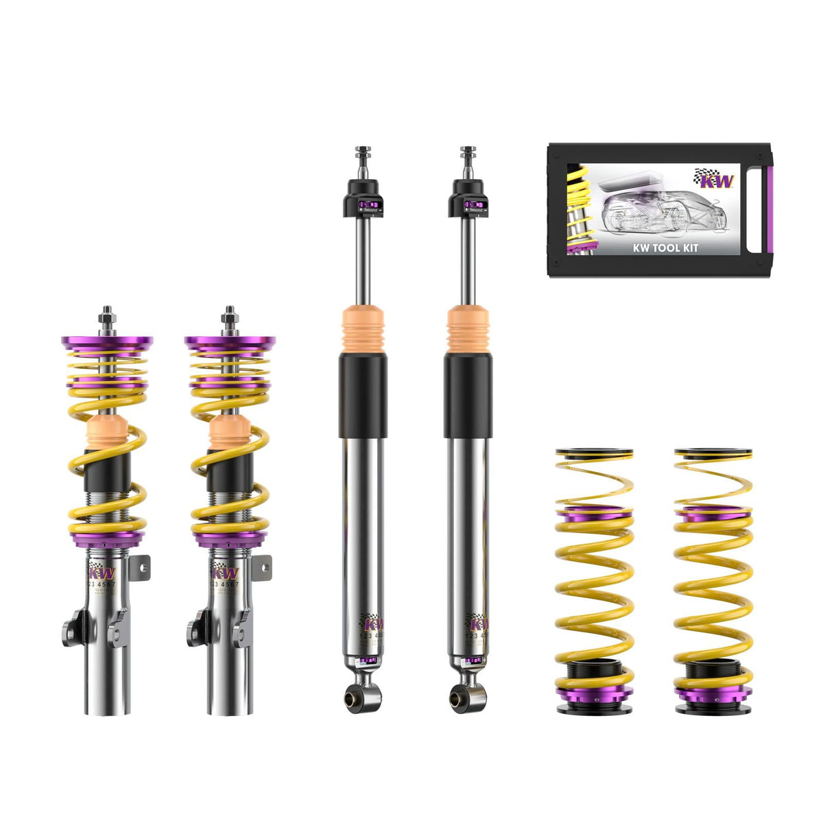 KW Coilover Kit V3 for 09/2017+ Honda Civic X Hatchback (FC, FK) w/ Deactivation For Electronic Dampers