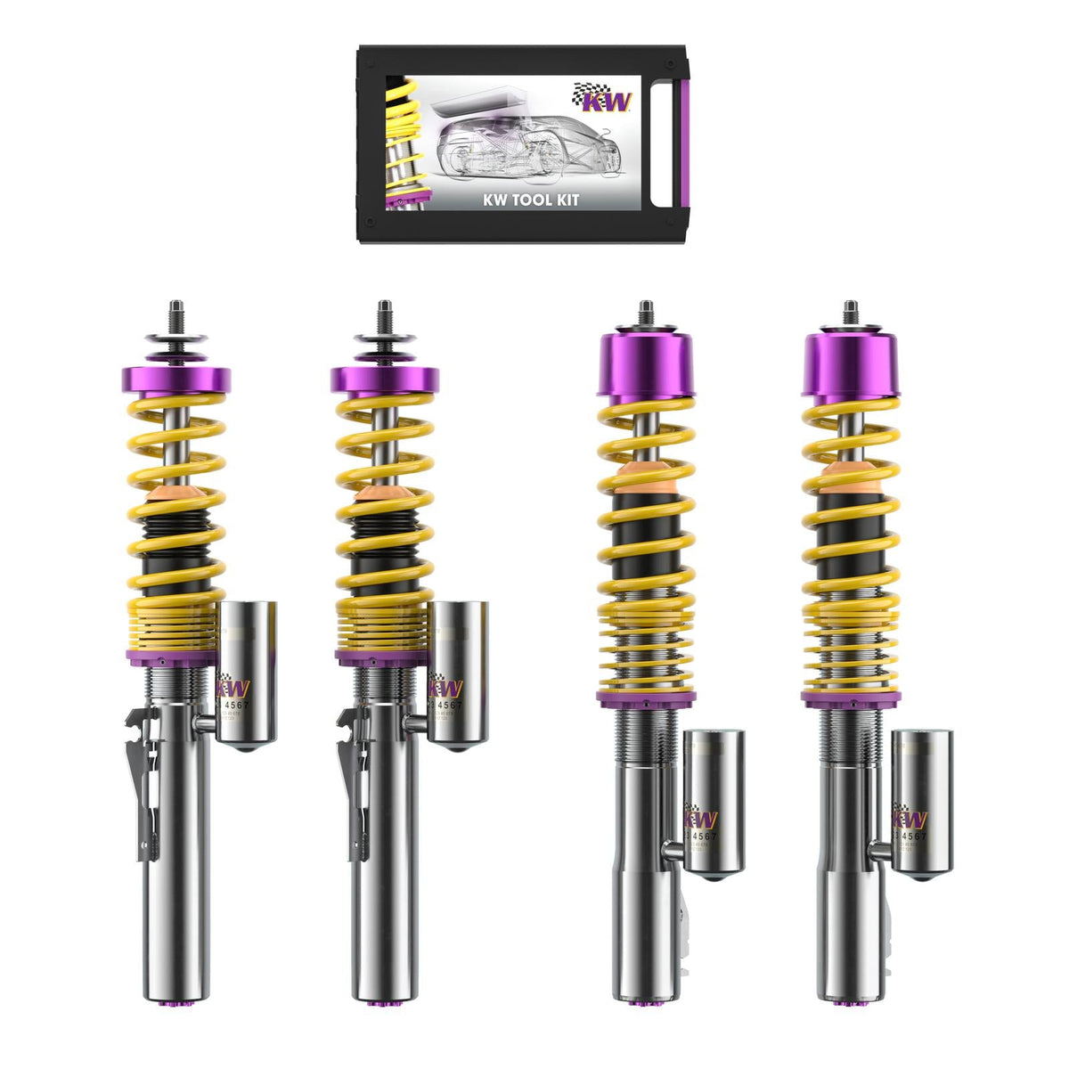 KW Coilover Kit V3 for 01/2006+ Porsche Cayman (987) w/ Deactivation For Electronic Dampers