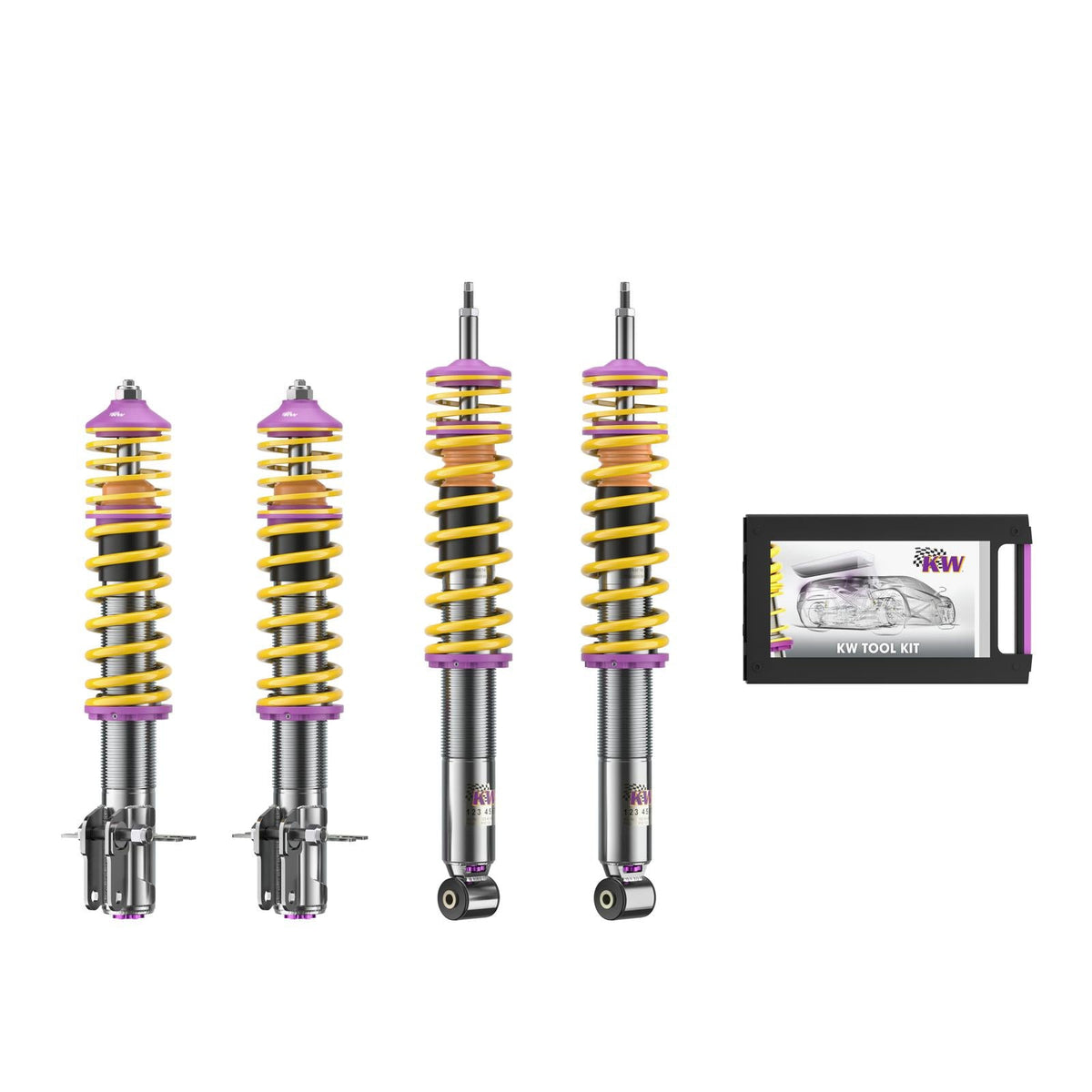 KW Coilover Kit V3 for 01/1979-04/1993 VW Golf Cabriolet (155)