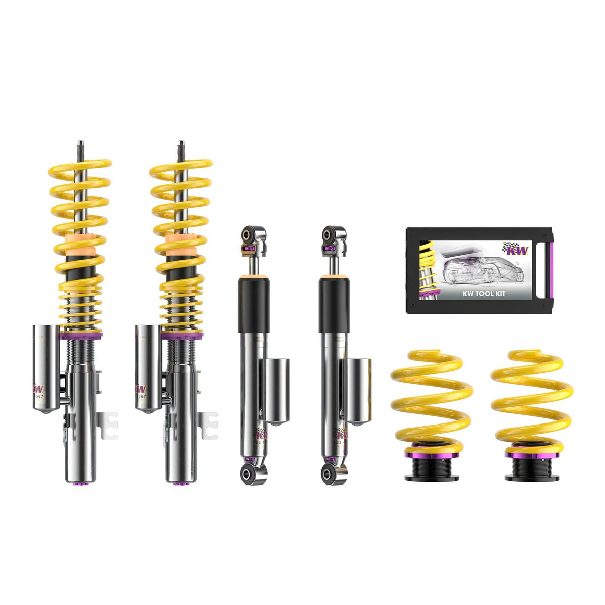 KW Coilover Kit V3 for 07/2015+ VW Transporter / Caravelle Mk VI Bus w/ Deactivation For Electronic Dampers