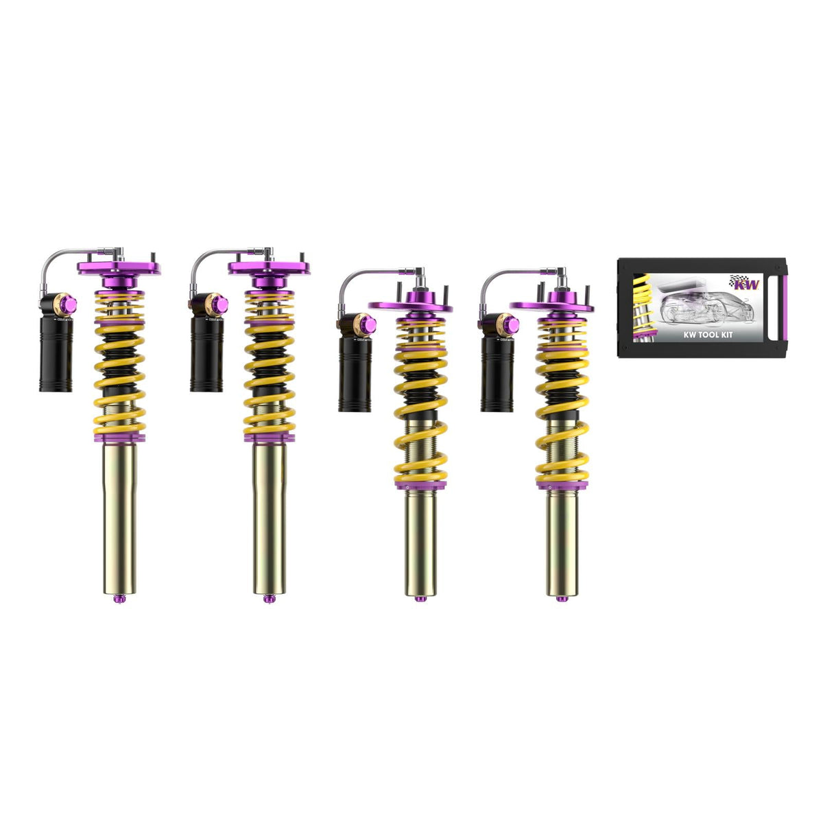 KW Coilover Kit V4 Clubsport for 06/2019+ Porsche 718 Cayman (982) w/ Deactivation For Electronic Dampers