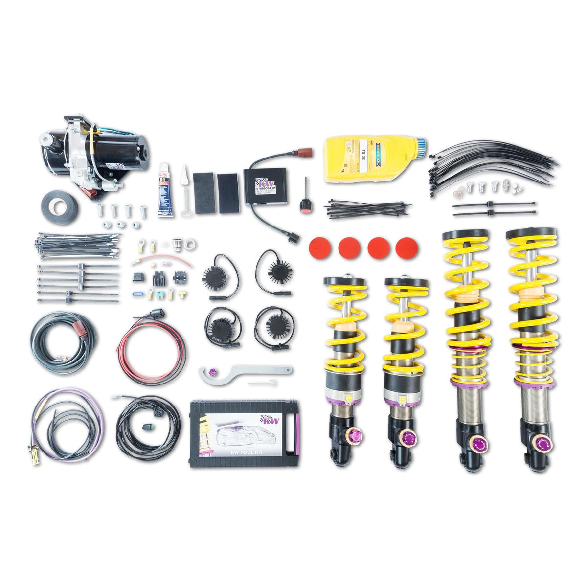 KW HLS 2 Coilover kit V4 w. HLS 2 Hydraulic Lift System