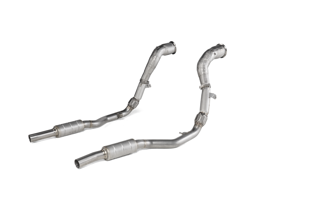 Akrapovic Downpipe / Link Pipe Set (SS) for Audi RS Q8