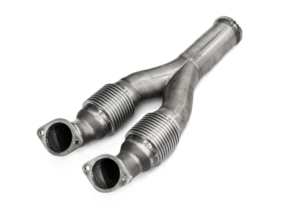 Akrapovic Link Pipe Set (SS) for Nissan GTR w/ Aftermarket Turbochargers