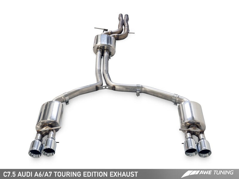 AWE Exhaust Suite for Audi C7.5 A6 / A7 3.0T - Quad Outlet
