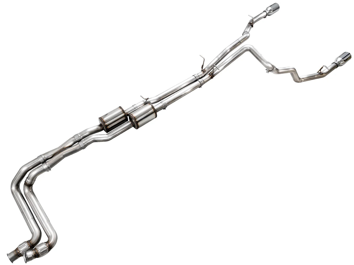 AWE 0FG Catback Exhaust for 2025+ RAM 1500 3.0TT Standard and High Output - Chrome Silver Tips