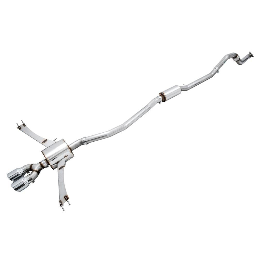 AWE 2016+ Honda Civic Si Touring Edition Exhaust w/Front Pipe & Dual Chrome Silver Tips