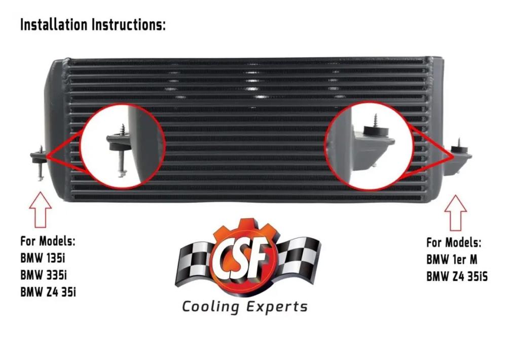 CSF BMW N54 High-Performance Stepped Core Intercooler