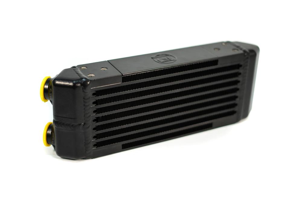 CSF Universal Dual-Pass Oil Cooler - M22 x 1.5 Connections - 13L x 4.75H x 2.16W