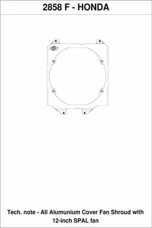 CSF 92-00 Civic All-Aluminium Fan Shroud