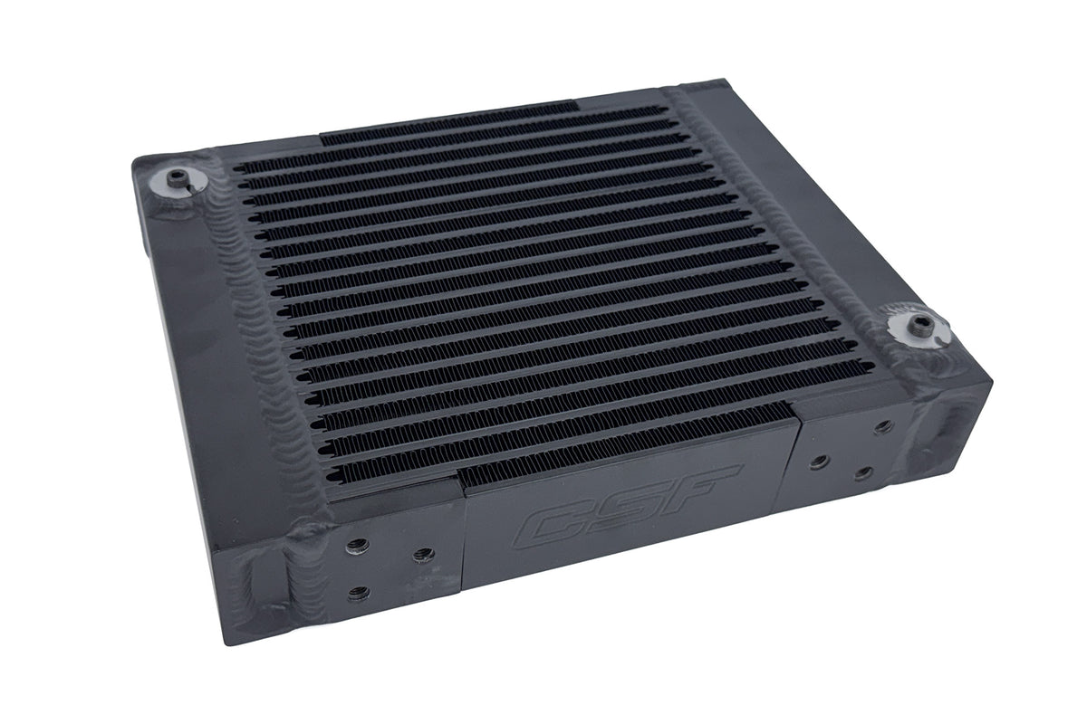 CSF Universal Large Single-Pass Oil Cooler / M22 x 1.5 / 12.0L x 9.33H x 2.16W