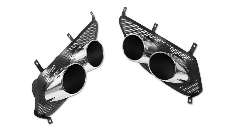 Ferrari Roma | Novitec Tailpipes Set with New Mesh-Insert - Polished