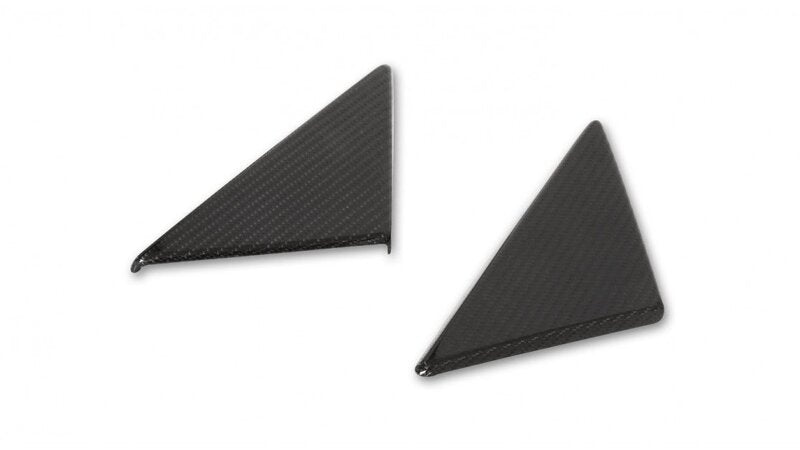 Ferrari 488 Spider/GTB | Triangle Cover For Side Window - Visible Carbon
