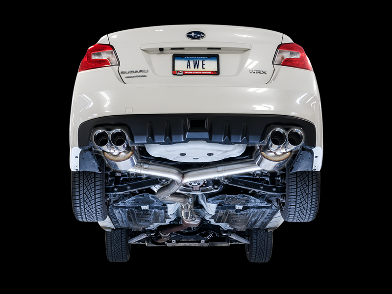 AWE 2015+ Subaru WRX VA Sedan Touring Edition Exhaust - Chrome Silver Tips (102mm)