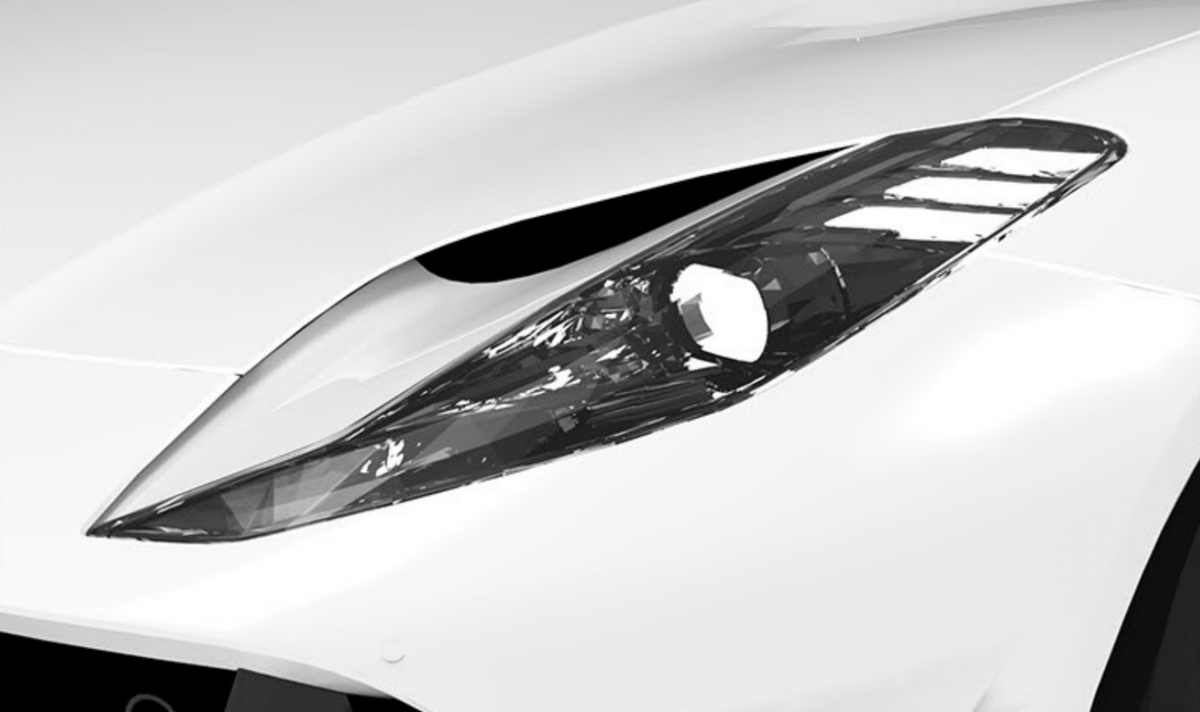 1016 Industries Ferrari 812 Superfast Headlight Covers (1x1 Carbon Fibre)