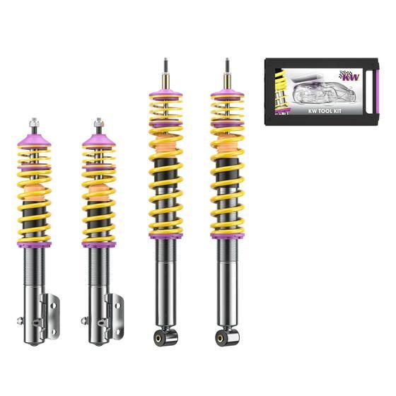 KW Coilover Kit V1 - Vw GOLF II (19E, 1G1), Vw JETTA II (19E, 1G2, 165) (1.0, 1.3, 1.3 Cat +14 more)