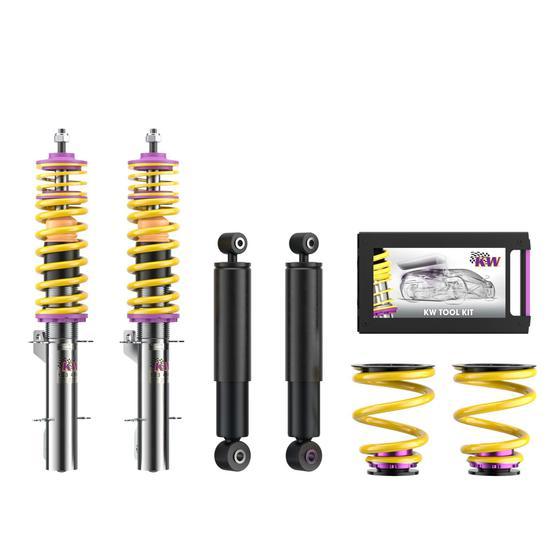 KW Coilover Kit V1 for 10/1998-05/2003 Audi A3 (8L1) (1.8T quattro, 1.9 TDI quattro, S3 quattro +9 more)