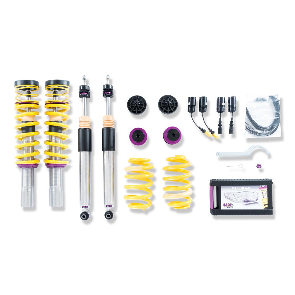 KW Coilover Kit V3 w/ Deactivation For Electronic Dampers - Audi A4 Avant (B9), Audi A5 Sportback (B8)