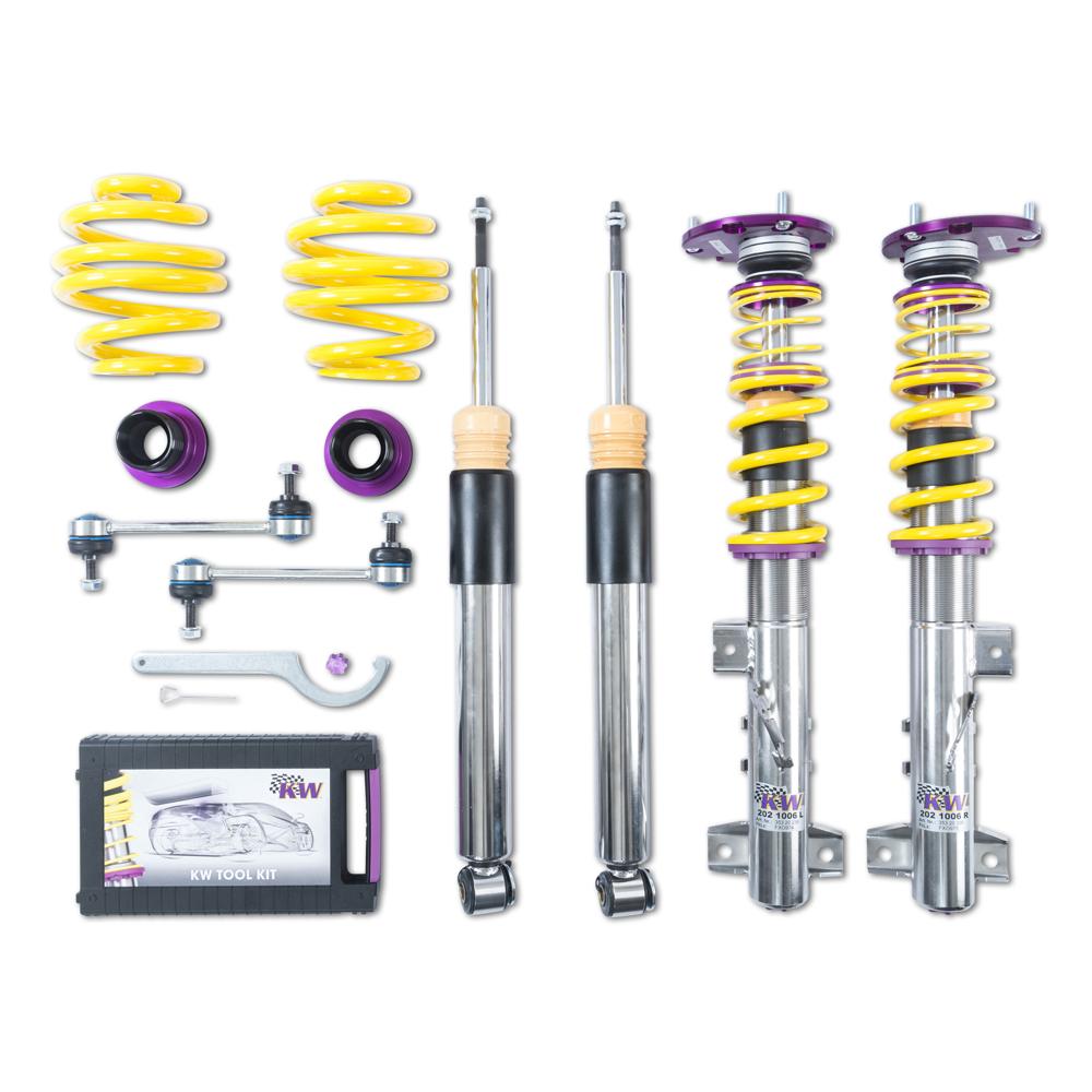 KW Coilover Kit V3 Clubsport w/ Top Mounts - BMW M3 (E36)