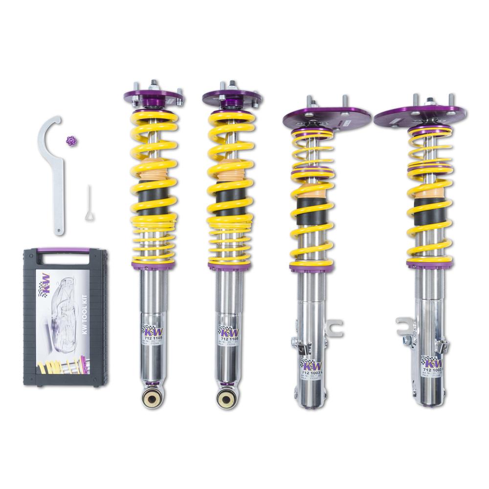 KW Coilover Kit V3 Clubsport w/ Top Mounts - Porsche 911 (964), Porsche 911 Convertible (964) +1 more (3.6 Carrera)