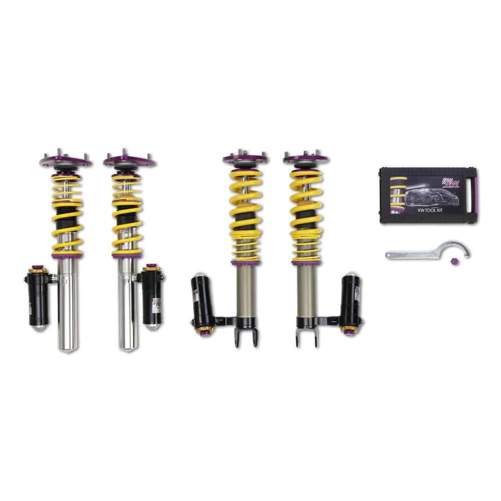 KW Coilover Kit V4 Clubsport w/ Top Mounts - Porsche 911 (997) (GT2, GT2 RS, GT3 +1 more)