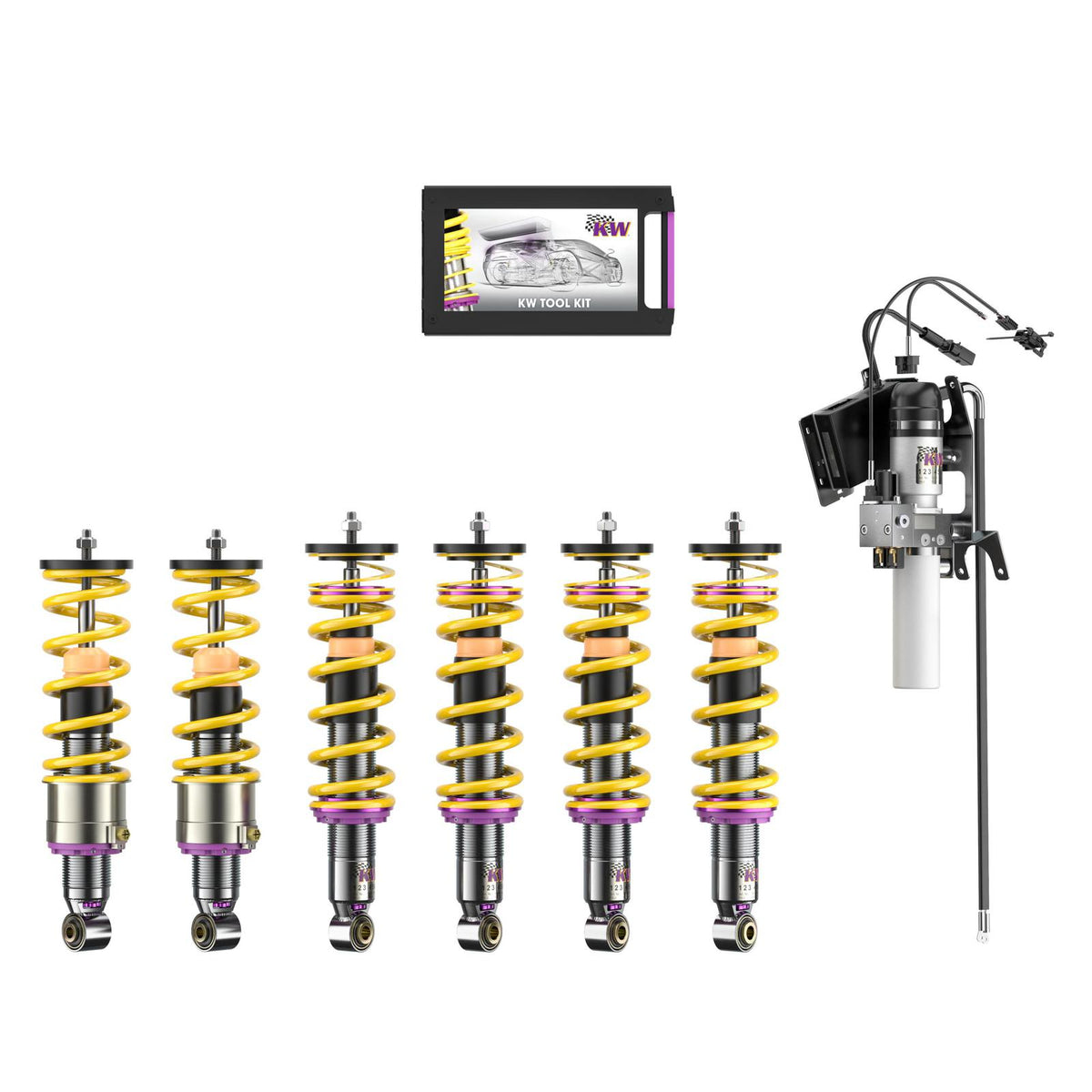 KW HLS 2 Coilover kit V3 w. HLS 2 Hydraulik Liftsystem - Ferrari TESTAROSSA