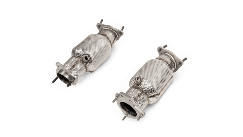 Akrapovic Link Pipe Set w Cat (SS) for Chevrolet Corvette Stingray (C8)