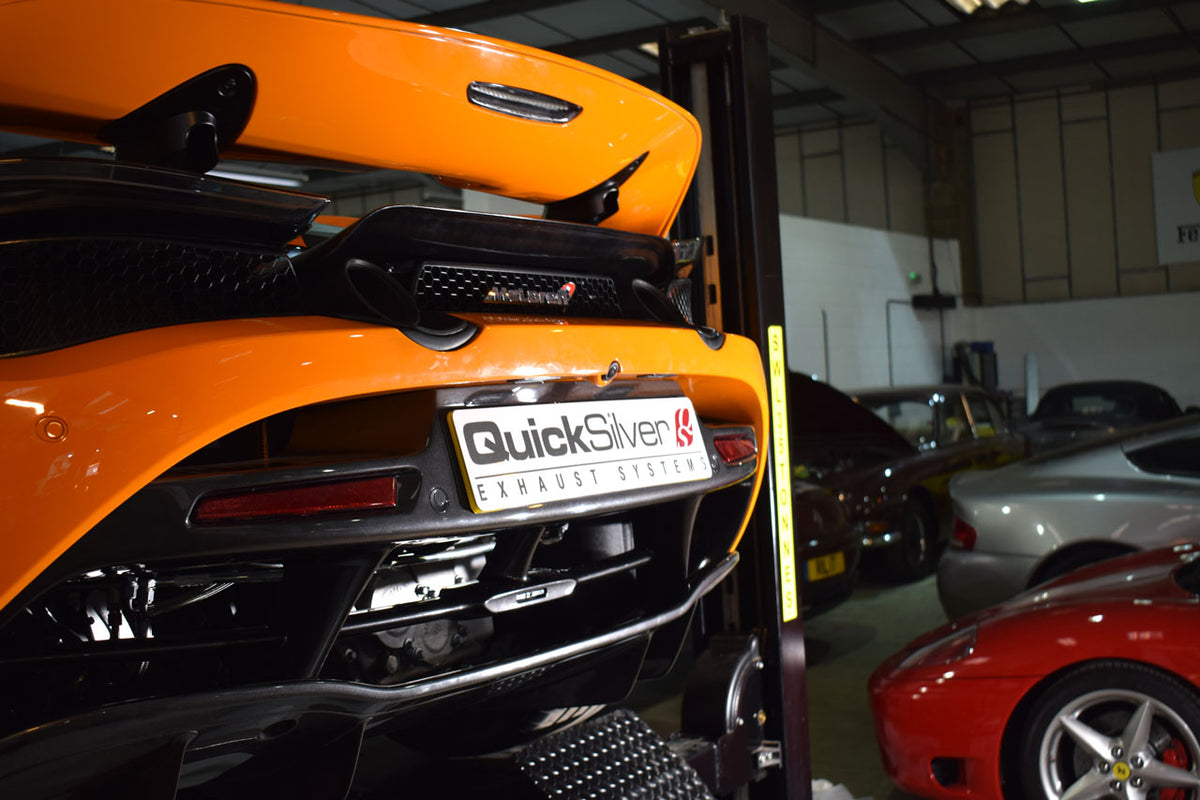 QuickSilver Catalyst Replacement Pipes - McLaren 720S Ceramic Coated (2017 on)