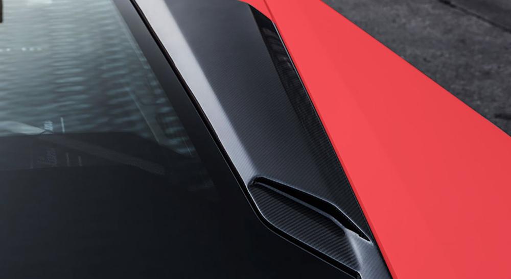 Lamborghini Huracán Evo RWD | Roof Air Intake Scoop Only for Cars with Glass-Engine Bonnet - Visible Carbon