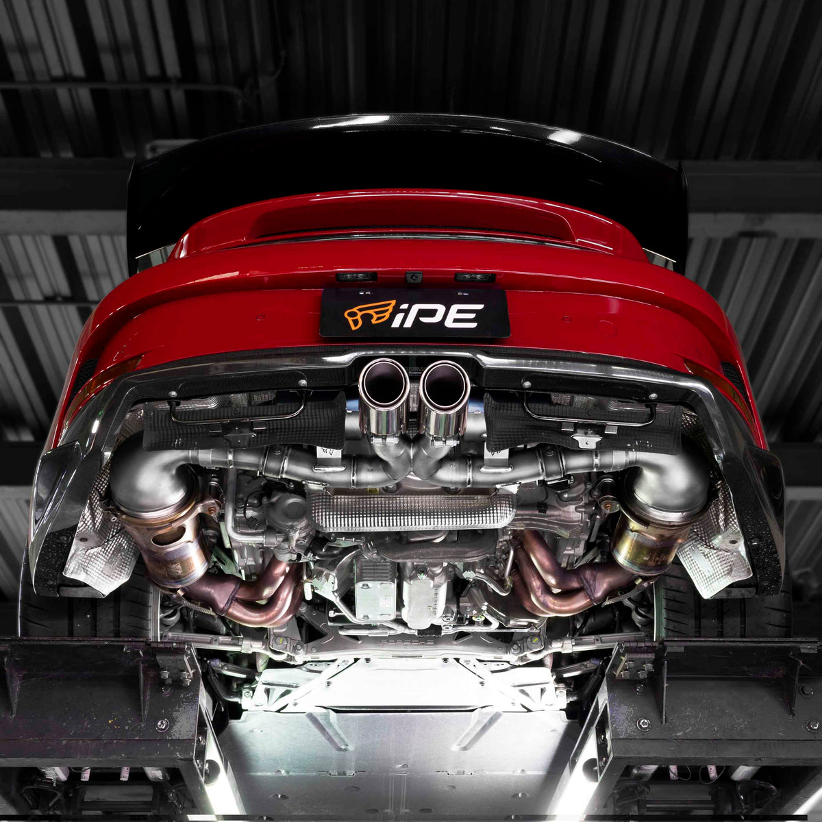 iPE Titanium Cat Back System - Porsche 911 GT3, GT3 Touring and GT3 RS 992 (Equal Length System)