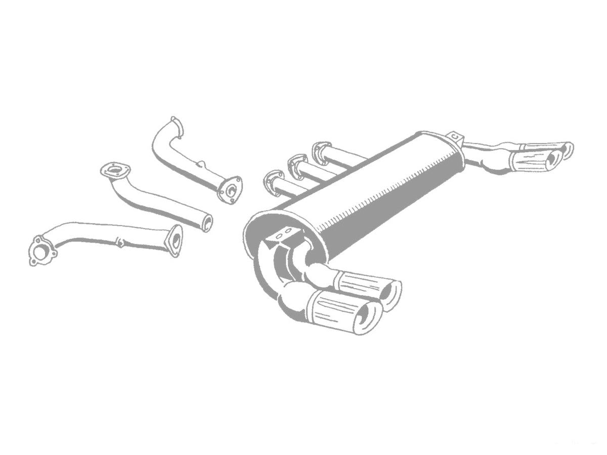 Quicksilver Ferrari 288 GTO Stainless Steel Sport Exhaust (1984-86)