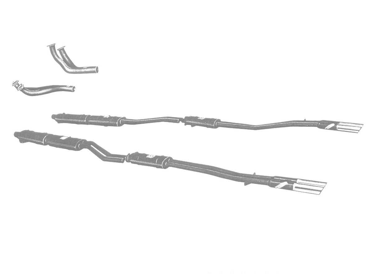 QuickSilver Stainless Steel Exhaust - Ferrari 330 America (1964-1965)
