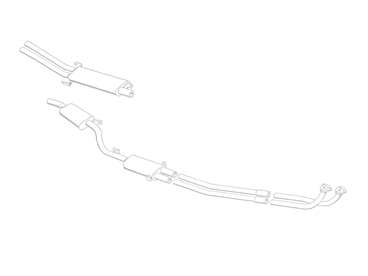 Quicksilver Maserati Mistral 3700 (inc. Spyder) Stainless Steel Exhaust (1963-68)