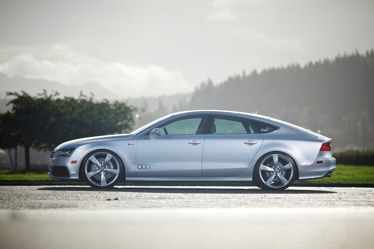AWE Audi C7 A7 3.0T Touring Edition Exhaust - Dual Outlet Chrome Silver Tips