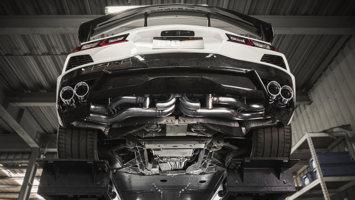 iPE Cat Back System without Valve - Chevrolet Corvette C8 Stingray