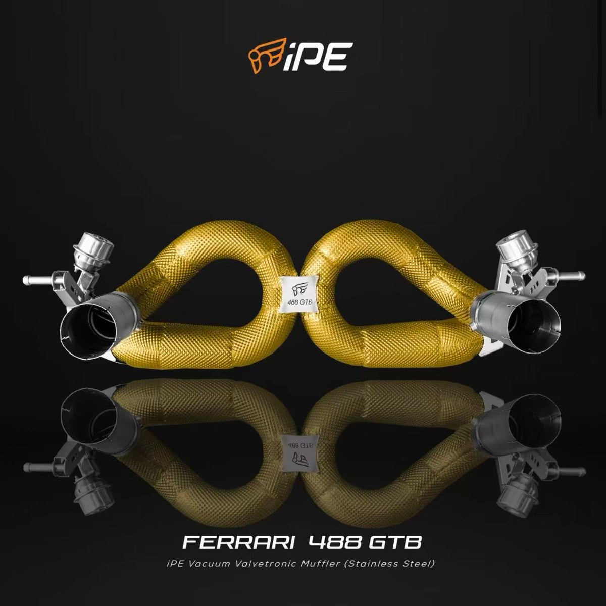 iPE Titanium Cat Back System - Ferrari 488 GTB and 488 Spider (F1 Cat Back System)