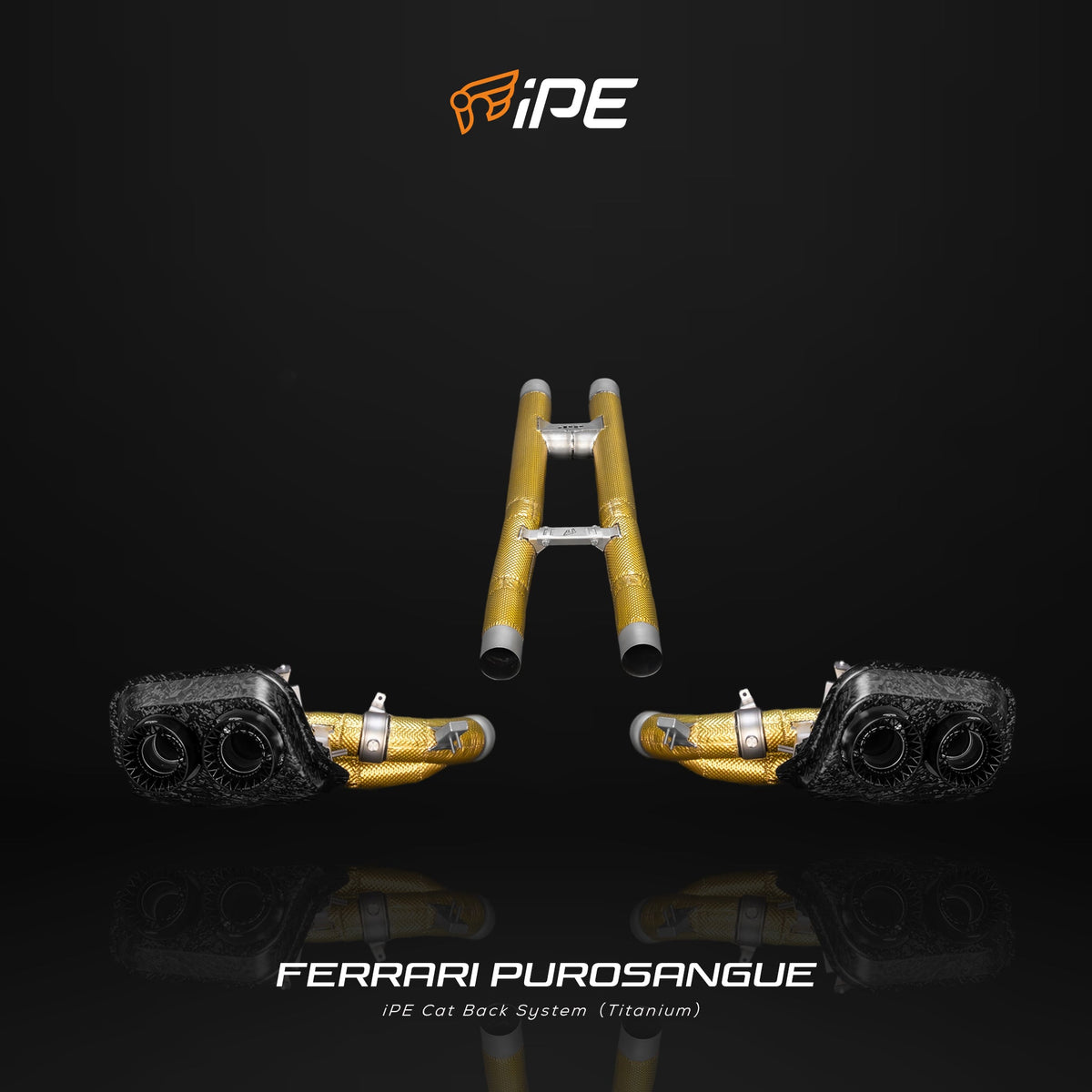 iPE Titanium Cat Back System - Ferrari Purosangue (H Pipe)