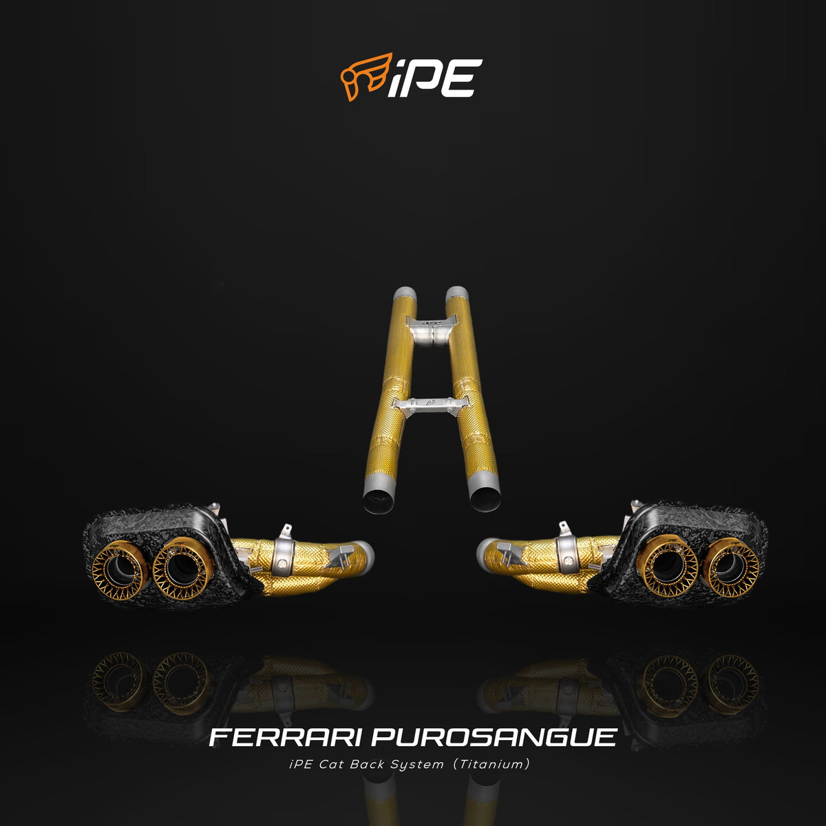 iPE Titanium Cat Back System - Ferrari Purosangue (H Pipe)