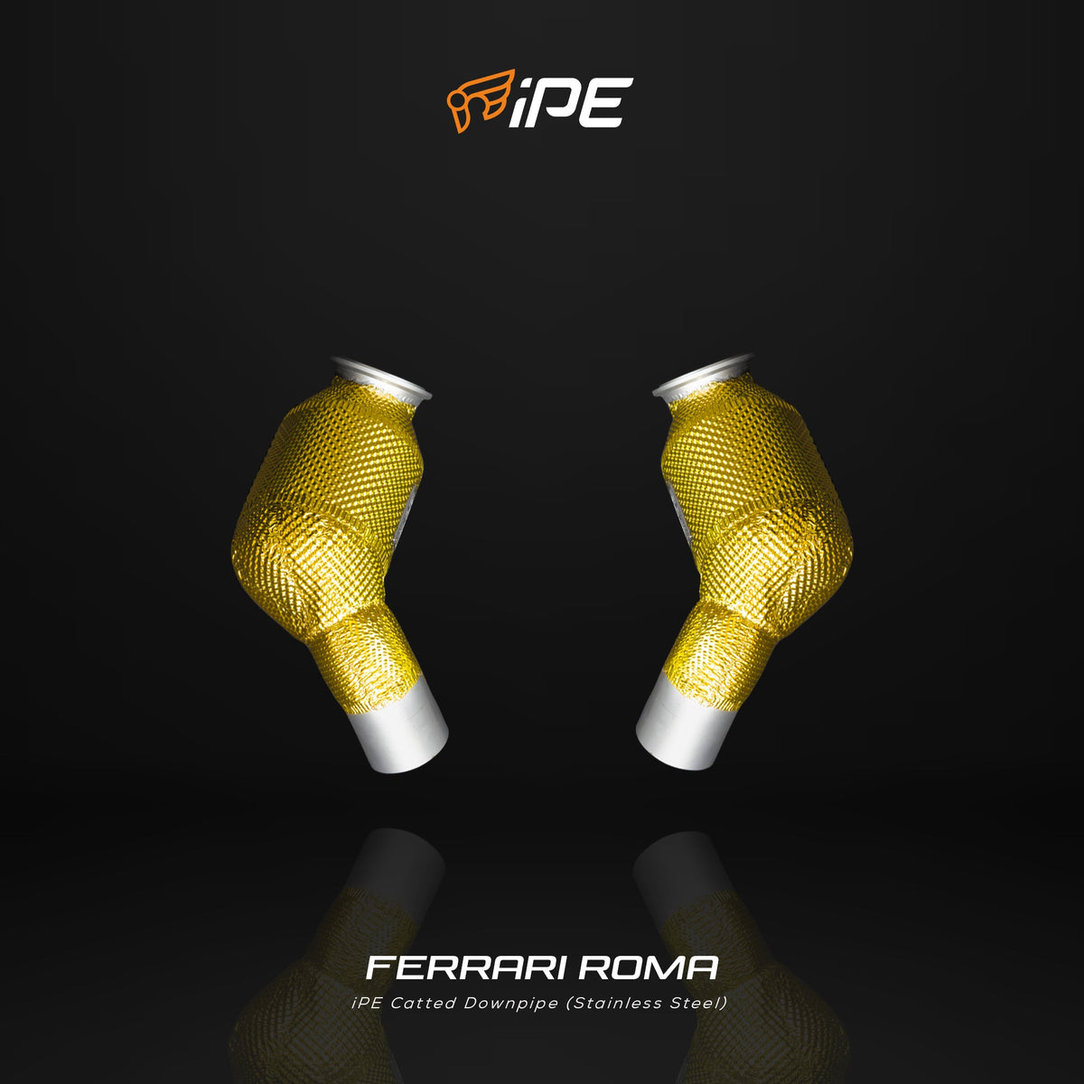 iPE Downpipe and Mid Pipe - Ferrari Roma and Roma Spider (OPF)