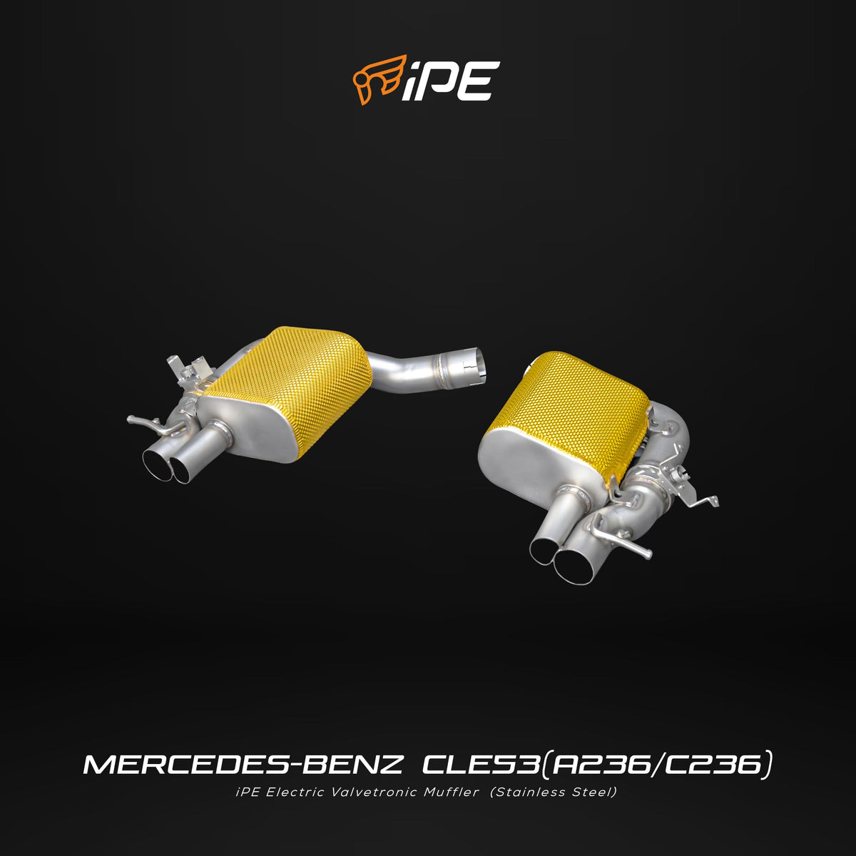 iPE Cat Back System - Mercedes-AMG CLE53 A236 and C236 (Factory control, Non-OPF, OPF, Right Hand Drive)